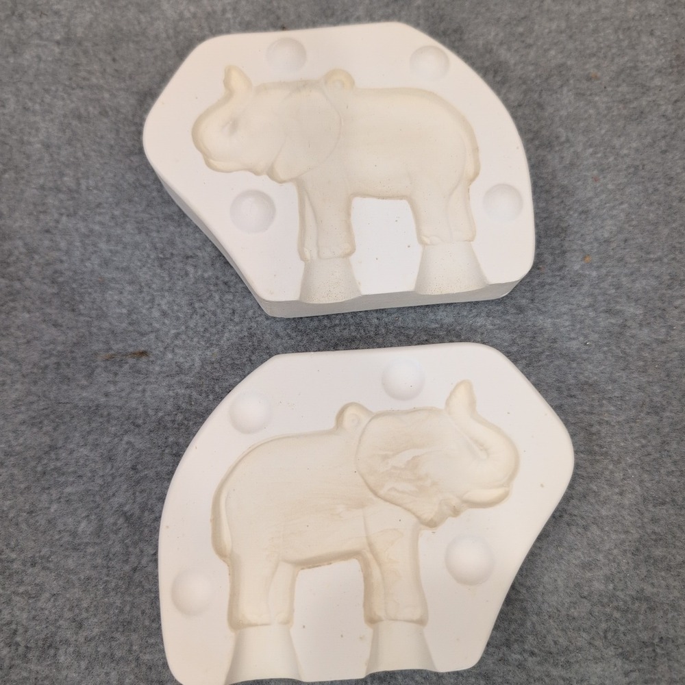 Elephant Ceramic Mold Soap Candle Making‎ Craft Supplies BAMA 146 - Picture 2 of 3